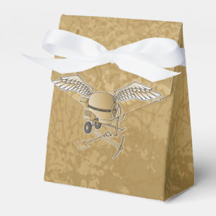 Concrete mixer beige favour box