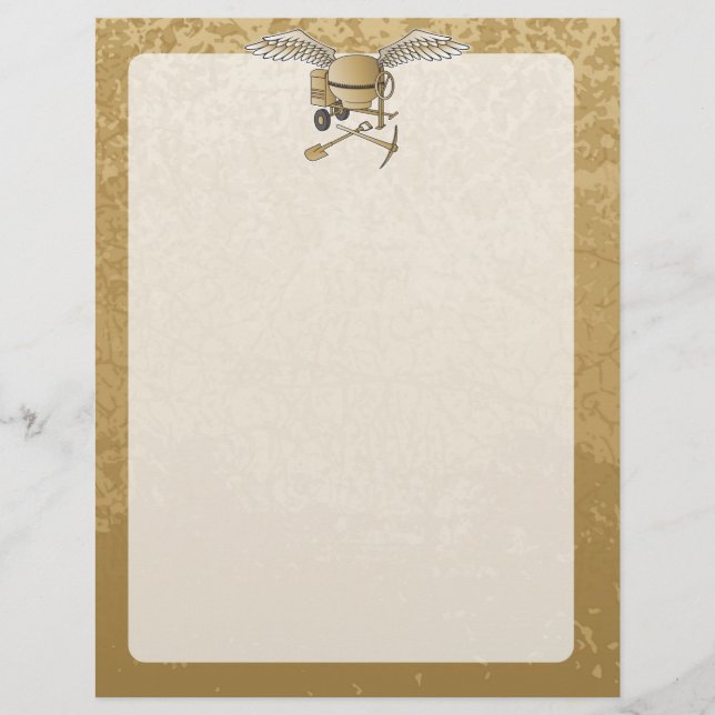 Concrete mixer beige flyer (Front)