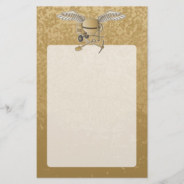 Concrete mixer beige flyer (Front)