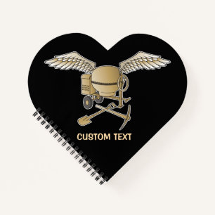 Concrete mixer beige notebook