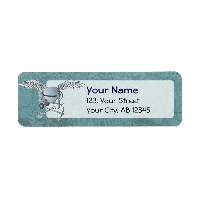 Concrete mixer blue-grey (Front)