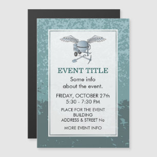 Concrete mixer blue-grey