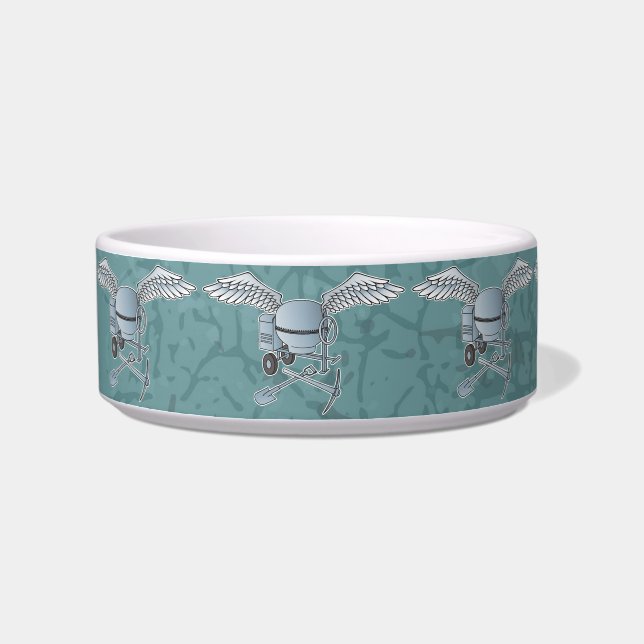 Concrete mixer blue-grey bowl (Left)