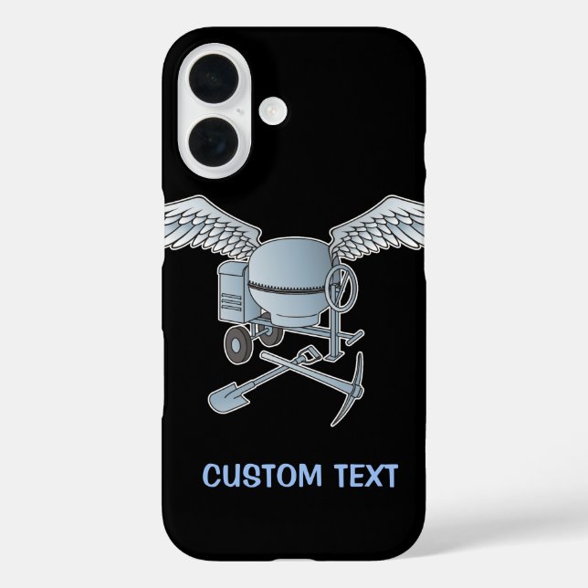 Concrete mixer blue-grey Case-Mate iPhone case (Back)