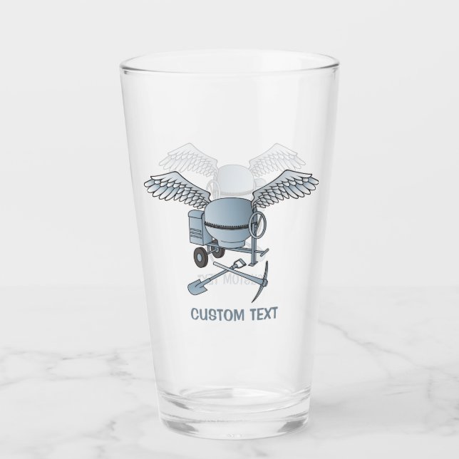 Concrete Mixer Blue-Grey Glass (Front)