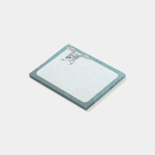 Concrete mixer blue-grey post-it notes