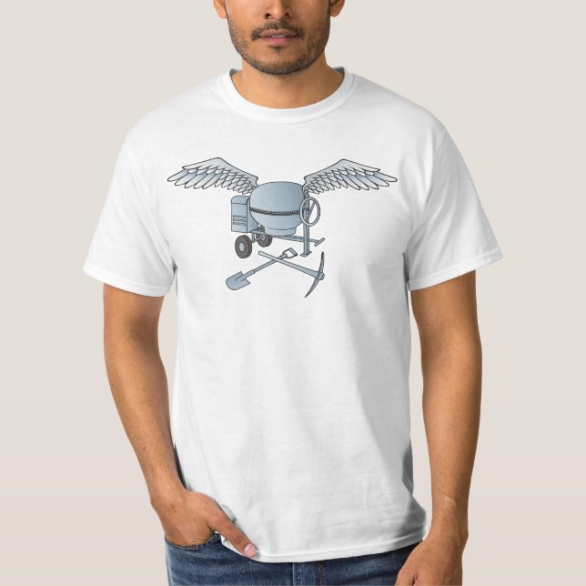 Concrete mixer blue-grey T-Shirt (Front)
