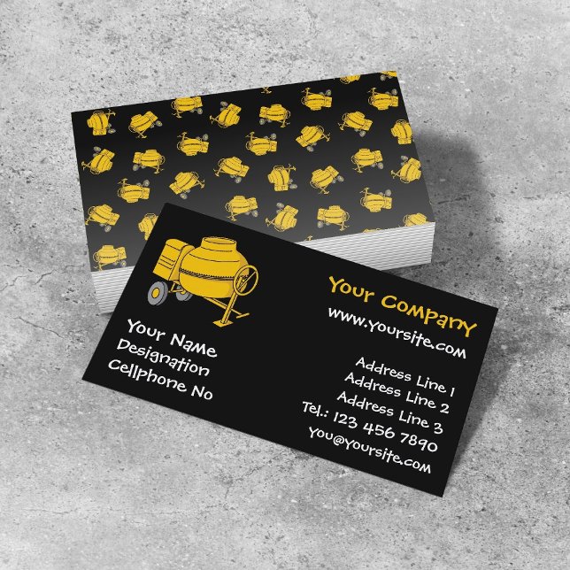 Concrete Mixer Business Card (Creator Uploaded)
