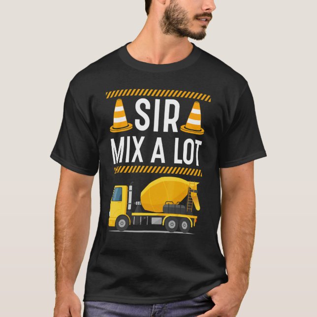 Concrete Mixer  Cement Mixer Truck Driver T-Shirt (Front)