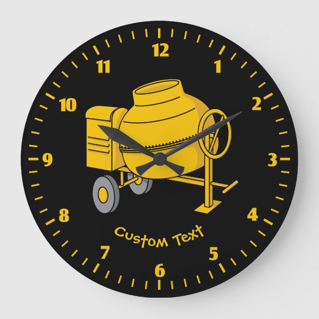 Concrete Mixer Large Clock (Front)