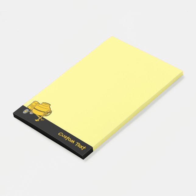 Concrete Mixer Post-it Notes (Angled)