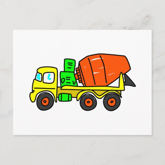 Concrete Mixer Postcard (Front)