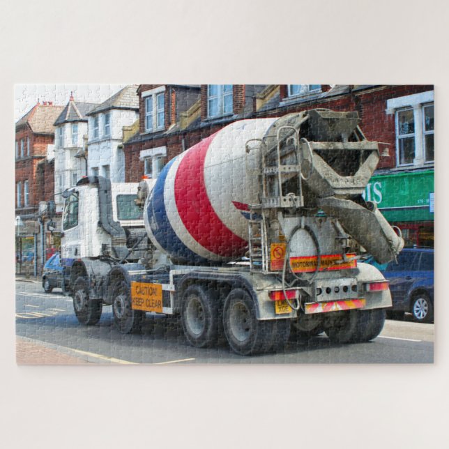 Concrete mixer truck, England Jigsaw Puzzle (Horizontal)