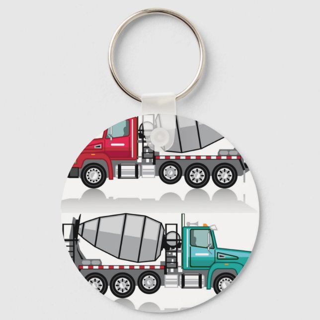 Concrete mixer Truck Key Ring (Front)