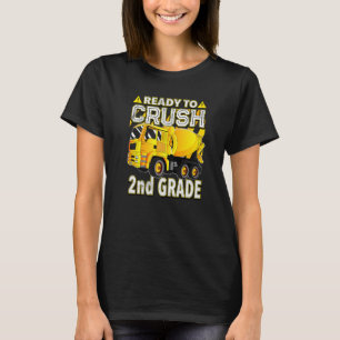 Concrete Mixer Truck Ready To Crush 2nd Grade T-Shirt
