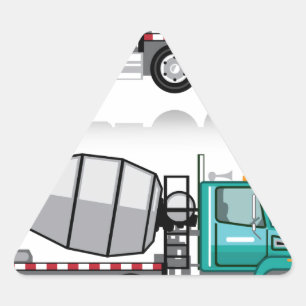 Concrete mixer Truck Triangle Sticker