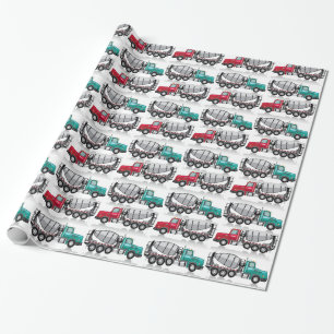 Concrete mixer Truck Wrapping Paper