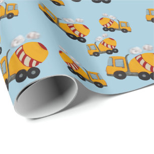 Concrete mixer wrapping paper