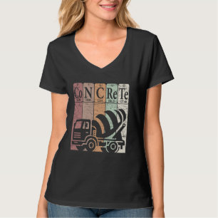 Concrete Periodic Table Elements Construction Work T-Shirt