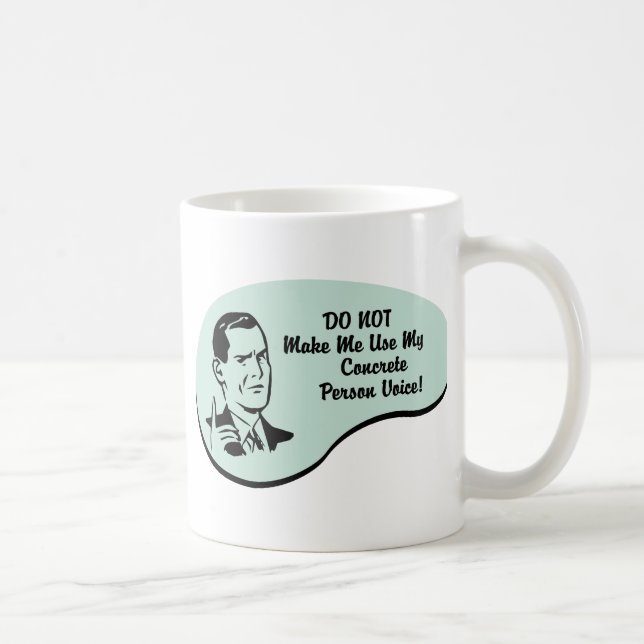 Concrete Person Voice Coffee Mug (Right)