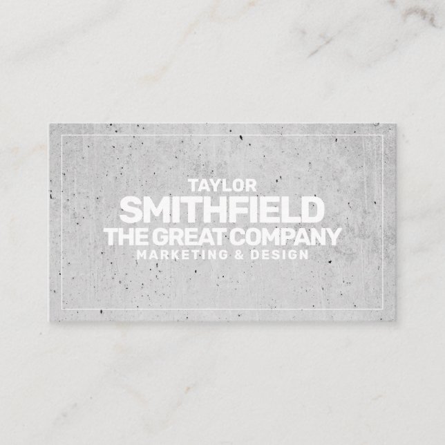 Concrete Professional Business Card (Front)