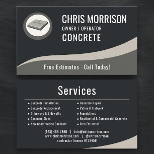 Concrete Professional Business Card