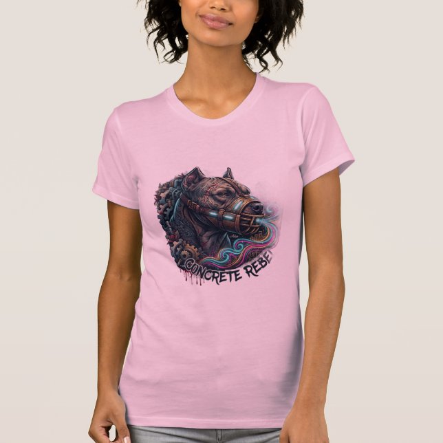 Concrete Rebel Pitbull Graffiti T-Shirt (Front)