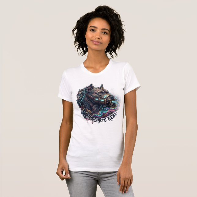 Concrete Rebel Pitbull Graffiti T-Shirt (Front Full)