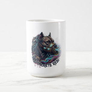 Concrete Rebel Pitbull Long Sleeve Coffee Mug