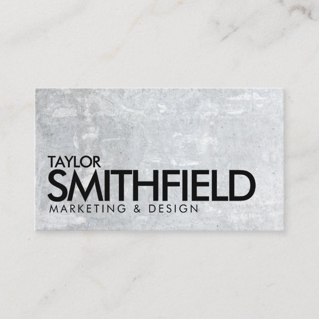 Concrete Rustic Business Card (Front)