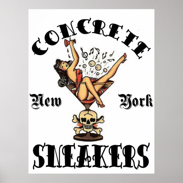 CONCRETE SNEAKERS "TATTOO LOGO" POSTER (Front)