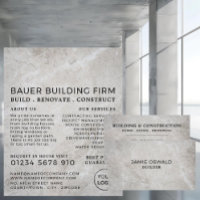 Concrete Surface, Building Firm, Builders Advert
