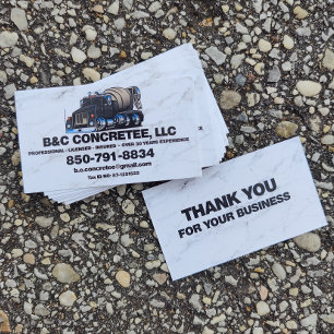 Concrete Truck Service Business Card