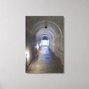 Concrete Tunnel In A Nazi Bunker Canvas Print