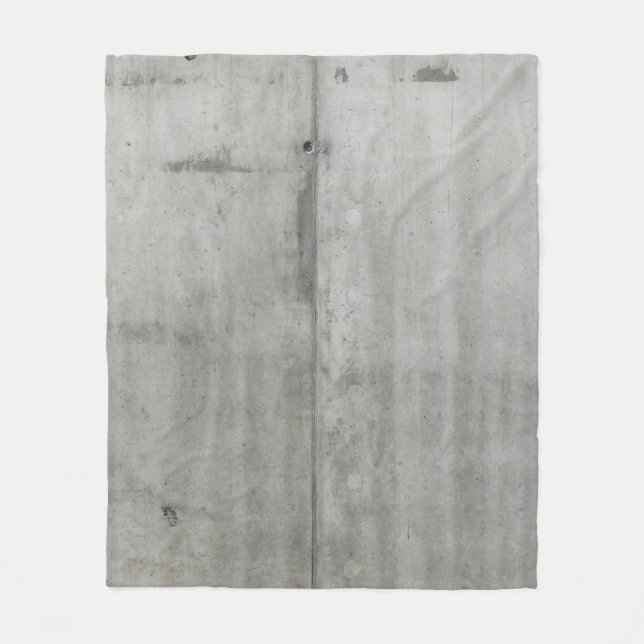 Concrete wall structure texture fleece blanket (Front)