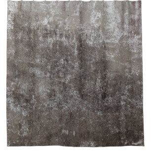 Concrete wall weathered shower curtain