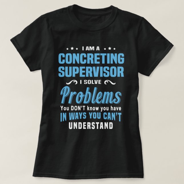 Concreting Supervisor T-Shirt (Design Front)