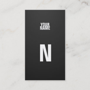 Condensed Monogram Business Card