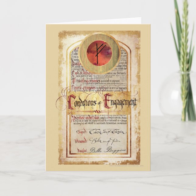 Conditions of Engagement Card (Front)