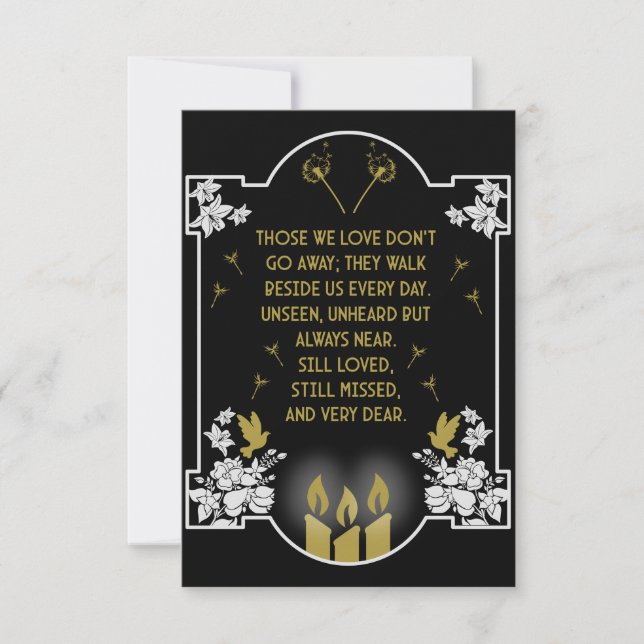 Condolence Support Message (Front)