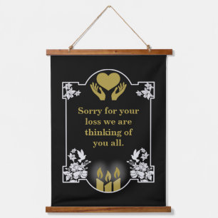 Condolence Support Message Hanging Tapestry