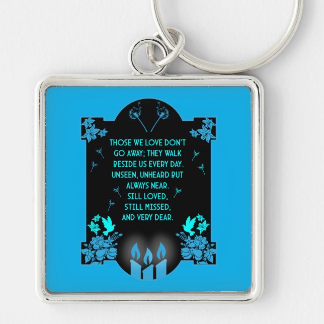 Condolence Support Message Key Ring (Front)