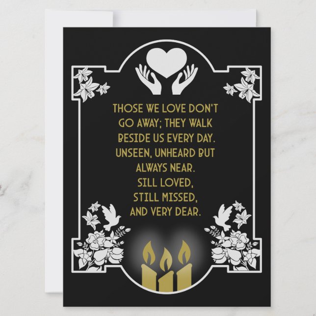 Condolences Messages (Front)