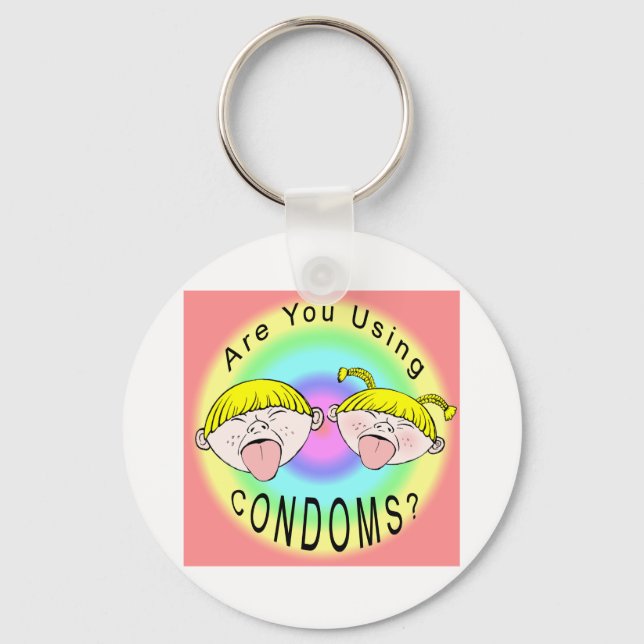 Condom Kids Key Ring (Front)