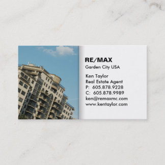Condominium Real Estate Business Card White