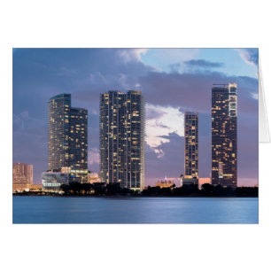 Condominium towers at the waterfront in Miami