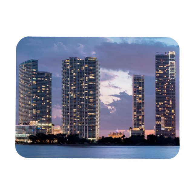 Condominium towers at the waterfront in Miami Magnet (Horizontal)