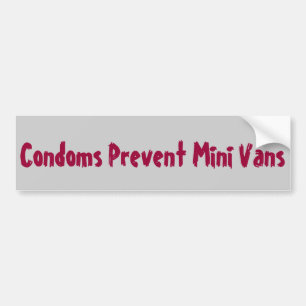 Condoms custom bumper sticker