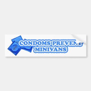 Condoms Prevent Minivans Bumper Sticker