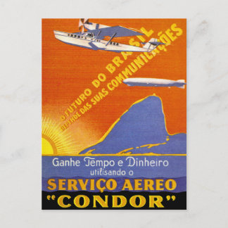 Condor ~ Brazillian Air Service Postcard